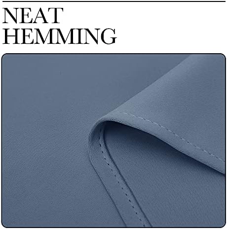 NICETOWN Room Darkening Curtain Panels, 2 Panels, 55 x 108-inch, Stone Blue - Image 7