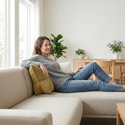 Pat. Pend. Corduroy Lumbar Support Back Pillow - Image 5
