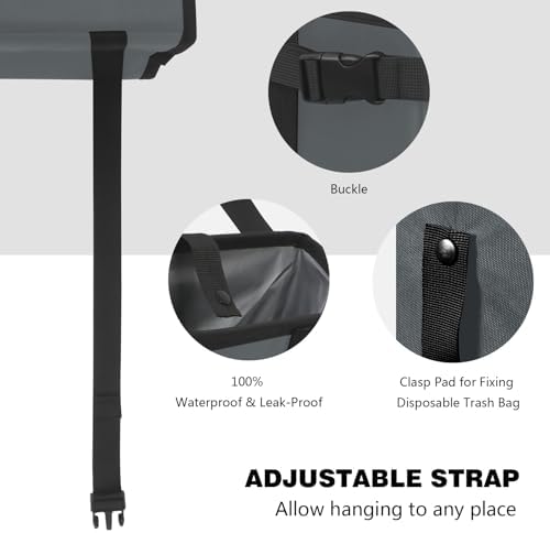 Homelove Car Trash Can, Leak-Proof Waterproof Trash Bin Collapsible Portable - Image 3