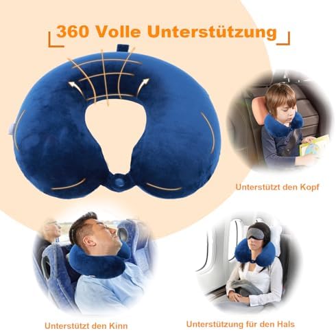 Travel Pillow, 100% Pure Memory Foam U Shaped Neck Pillow, Super Lightweight - Image 3