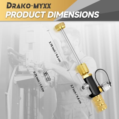 Upgrade Vacuum-Rated Valve Core Removal Tool, 2 Sizes 1/4" and 5/16" - Image 4