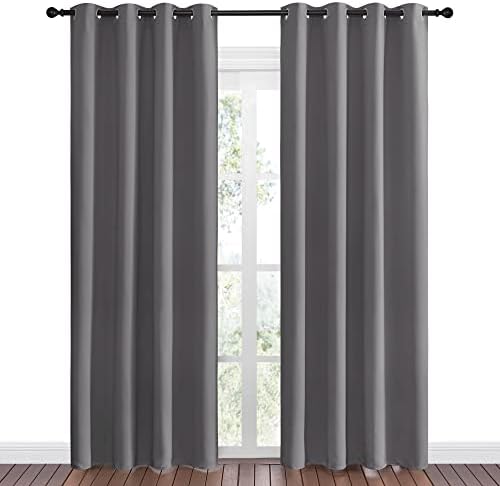NICETOWN Gray Blackout Curtains - Image 2