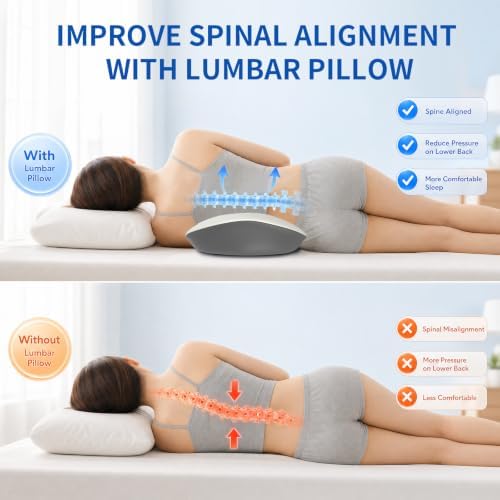 Lumbar Support Pillow for Bed Sleeping - Image 3