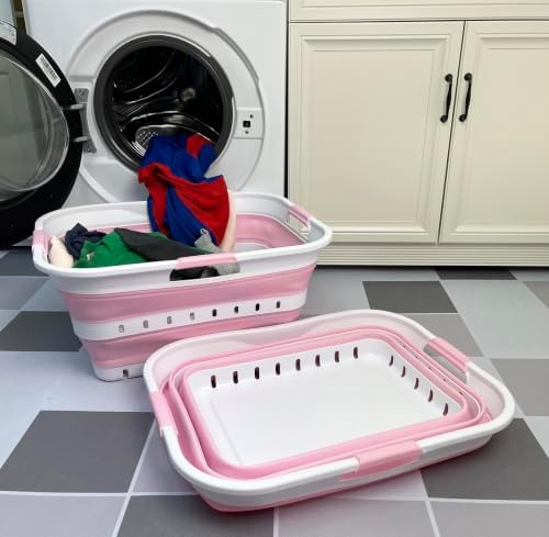 SAMMART 42L Collapsible Plastic Laundry Basket - Image 3