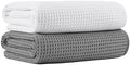 MICROFI New Microfiber Waffle Bath Towels, 2 Pieces, Fast Drying, Lint Free 430 by Unknown