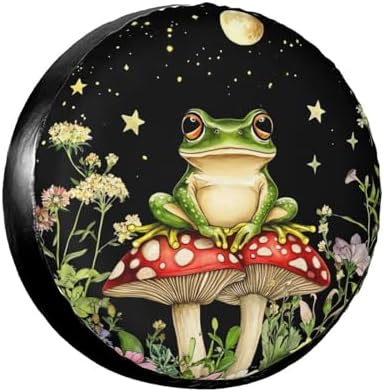Mushrooms Psychedelic Frog Spare Tire Cover by TZBVTAU
