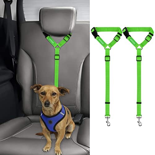 BWOGUE 2 Pack Dog Seat Belt for Car by BWOGUEPetHome