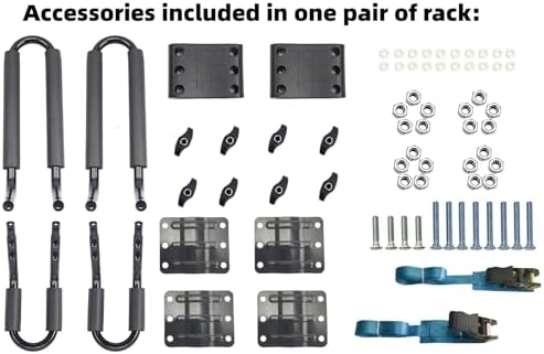 2 Pairs Kayak Roof Rack for Car Top Roof Mount Carrier - Image 2