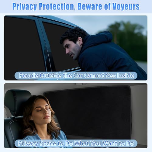ZATOOTO Magnetic Car Window Shades 4PCS, Car Window Covers Ultimate Privacy - Image 3