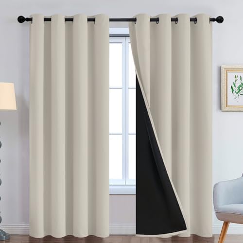 Yakamok Stone Blackout Curtains 96 Inches Long by Yakamok
