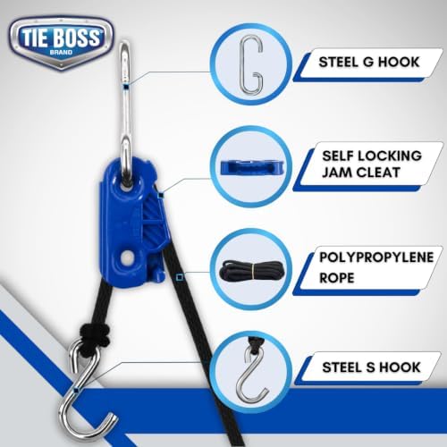 Tie Boss - 3/8 Inch Heavy Duty Self-Locking Tie Down System - Image 2