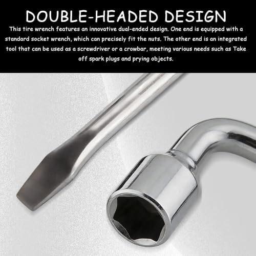 17mm Car Spare Tire Lug Wrench, L-Shaped Socket Tire Wrench - Image 5