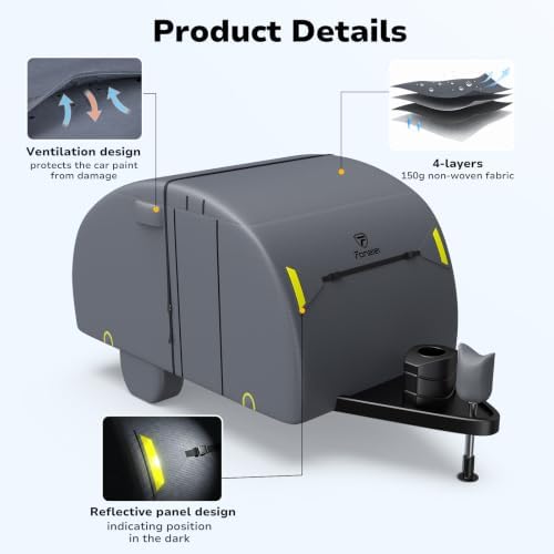RV Cover for R Pod, Fonzier RV Cover for Teardrop Camper - Image 5