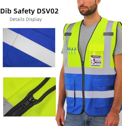 Dib Safety Hi Vis Reflective Safety Vest - Image 4