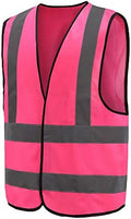 AYKRM 12 colour High visibility viz vest hi vis viz reflective work by AYKRM