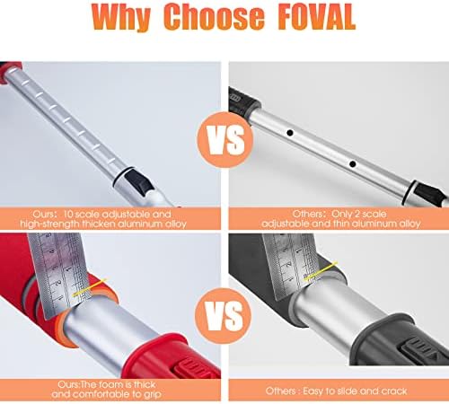 FOVAL 47.2" Extendable Ice Scraper Snow Brush - Image 4