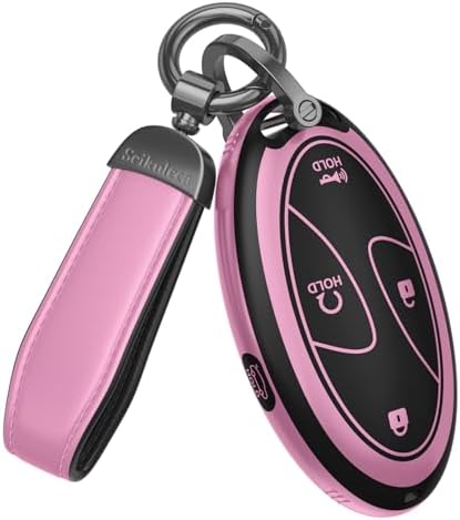 for Hyundai Key Fob Cover & Leather Keychain by Unknown