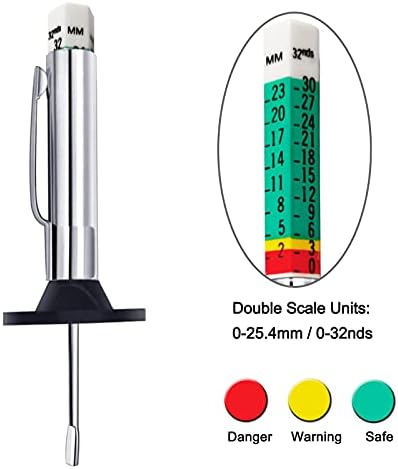 Godeson 88702 Smart Color Coded Tire Tread Depth Gauge - Image 3