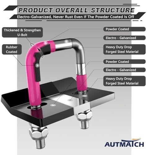AUTMATCH Hitch Tightener Anti-Rattle Clamp - Image 5