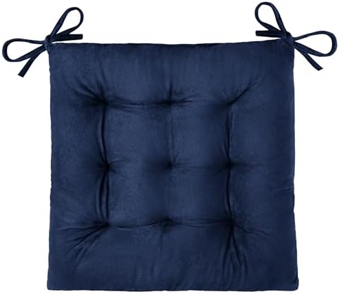 OVOV 1 Pack Chair Cushions for Dining Chairs 15.5"x15.5" Navy by OVOV