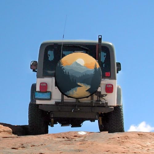 Camping Spare Tire Cover Mountain Adventure Protectors Weatherproof Dust-Proof - Image 5