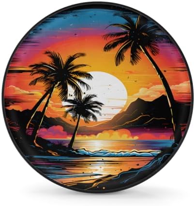 Rv Spare Tire Cover Wheel Sunset Palm Beach Tire Covers Wheel Protectors by FengQuGou