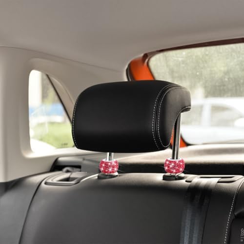 4PCS Bling Car Headrest Collars, Crystal Rhinestone Vehicle Head Rest Collars - Image 5