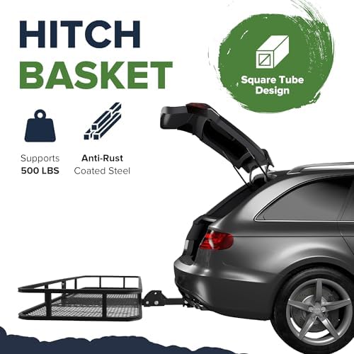 ARKSEN 60" x 23" x 5.5" Folding Hitch Cargo Carrier - Image 3