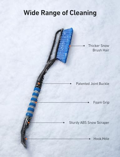 AstroAI 27" 2-in-1 Detachable Snow Brush & Ice Scrapers - Image 6