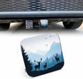 Deers Hitch Covers 2 Inch Foggy Forest Mountain Animals Deer Trailer Hitch by Beabes