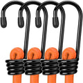 WORKPRO 24" Bungee Cords with Hooks, 4 Pack Heavy Duty Outdoor Bungee Strap by WORKPRO