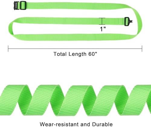 Utility Straps with Metal Quick Release Buckle, Adjustable Nylon Belt Backpack - Image 6