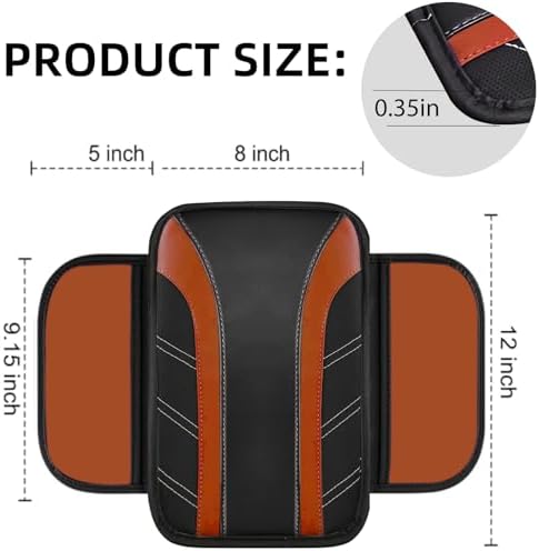 NBTEPEM 6 Pcs Brown Steering Wheel Cover Set, Sport Microfiber Leather Steering - Image 5