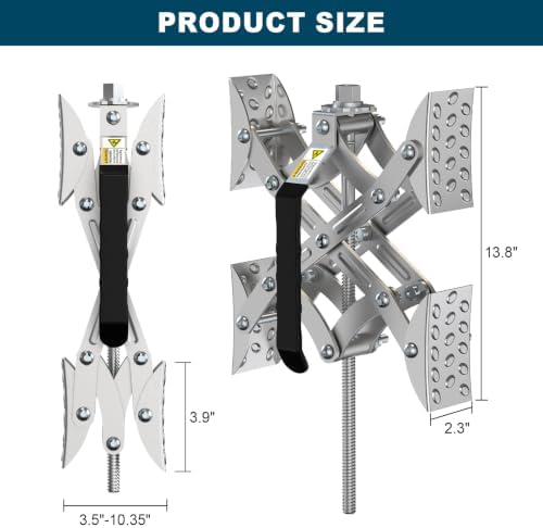 RV X Chocks Wheel Stabilizer for Travel Trailers, RV X-Shaped Wheel Chocks - Image 6
