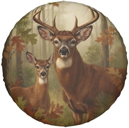 Deer Spare Tire Cover Wheel Protector Universal Fit - Image 7