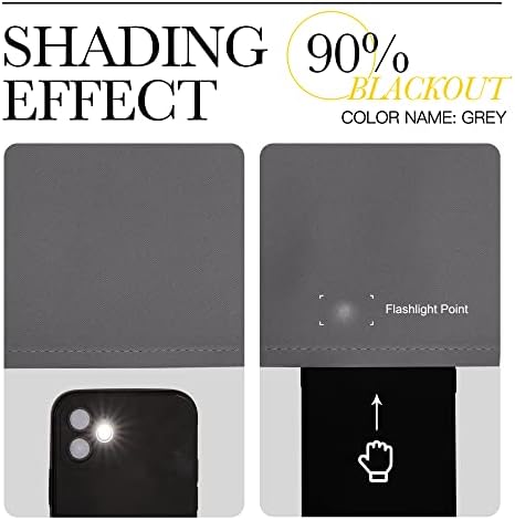 NICETOWN Gray Blackout Curtains - Image 4