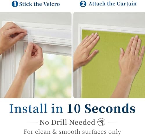 100% Blackout Self Adhesive Portable Curtains - Image 3