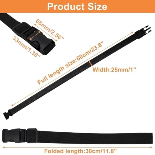 2Pcs Fanny Pack Extender Strap Luggage Straps - Image 2