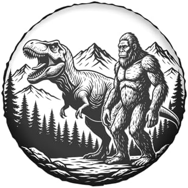 Dinosaur Forest Spare Tire Cover SUV Trailer Truck RV 16 Inch - Image 2