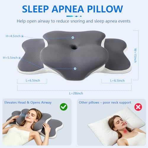 Cervical Neck Pillow for Neck Pain Relief & Side Sleeper | Ergo Pillow for - Image 3