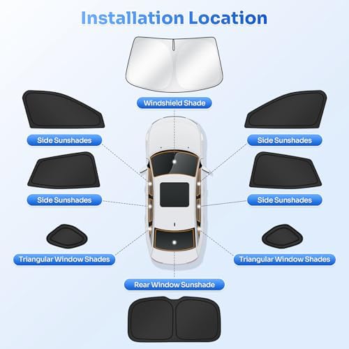 Canvcle Sunshades for 2024 2025 2026 Chevrolet/Chevy Trax Accessories - Image 5