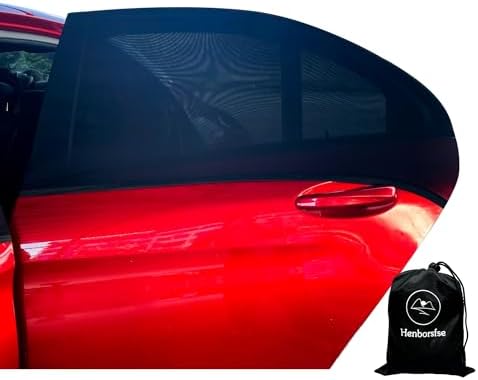 2Pack car Side Window sunshades, Premium Rear Privacy Screens by Henborsfse