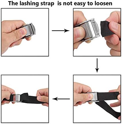 10 Pack Lashing Straps 16ft x 1" Tie Down Straps Cam Buckle Straps Heavy Duty - Image 5