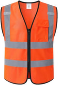 Hi Vis Construction Safety Vest by Kazsaifo