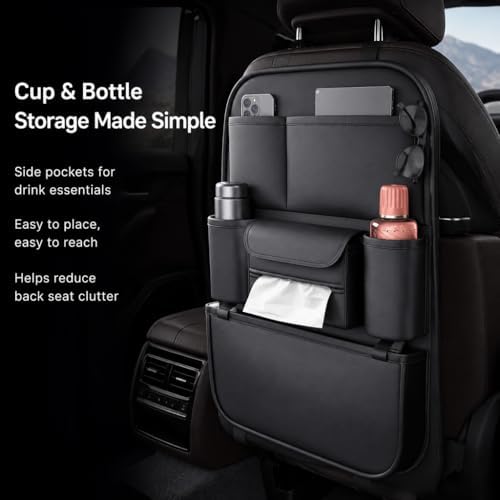 KOVOA Premium Leather Car Seat Organizer - Image 3