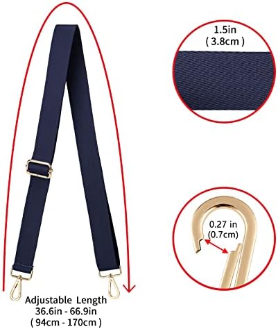 ZOOEASS Wide Shoulder Strap, Adjustable Replacement Belt Crossbody Canvas Bag - Image 3