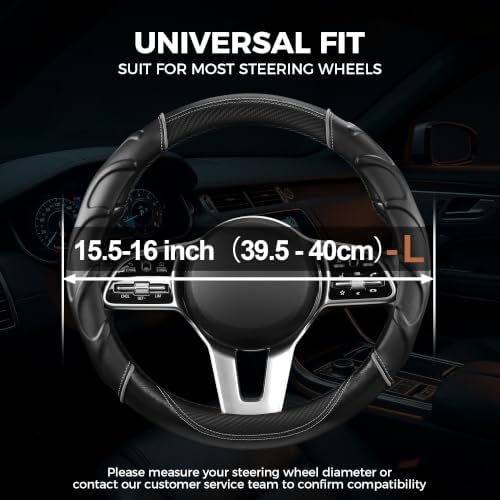 West Llama Car Steering Wheel Cover Anti-Slip, Sporty Design - Image 2