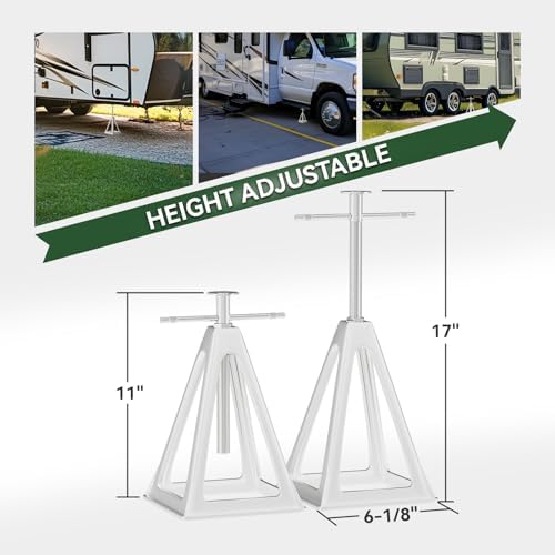 RVGUARD RV Stack Jacks 1 Pack, 6000 Lbs Aluminum Stabilizer Jacks - Image 3