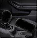 2PCS Fluffy Car Gear Shift Knob Cover & Handbrake Cover, Furry Auto Hand Brake by Unknown