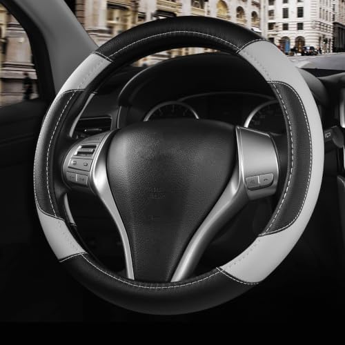Leather Steering Wheel Cover for Ford F-150 by Szttswamp